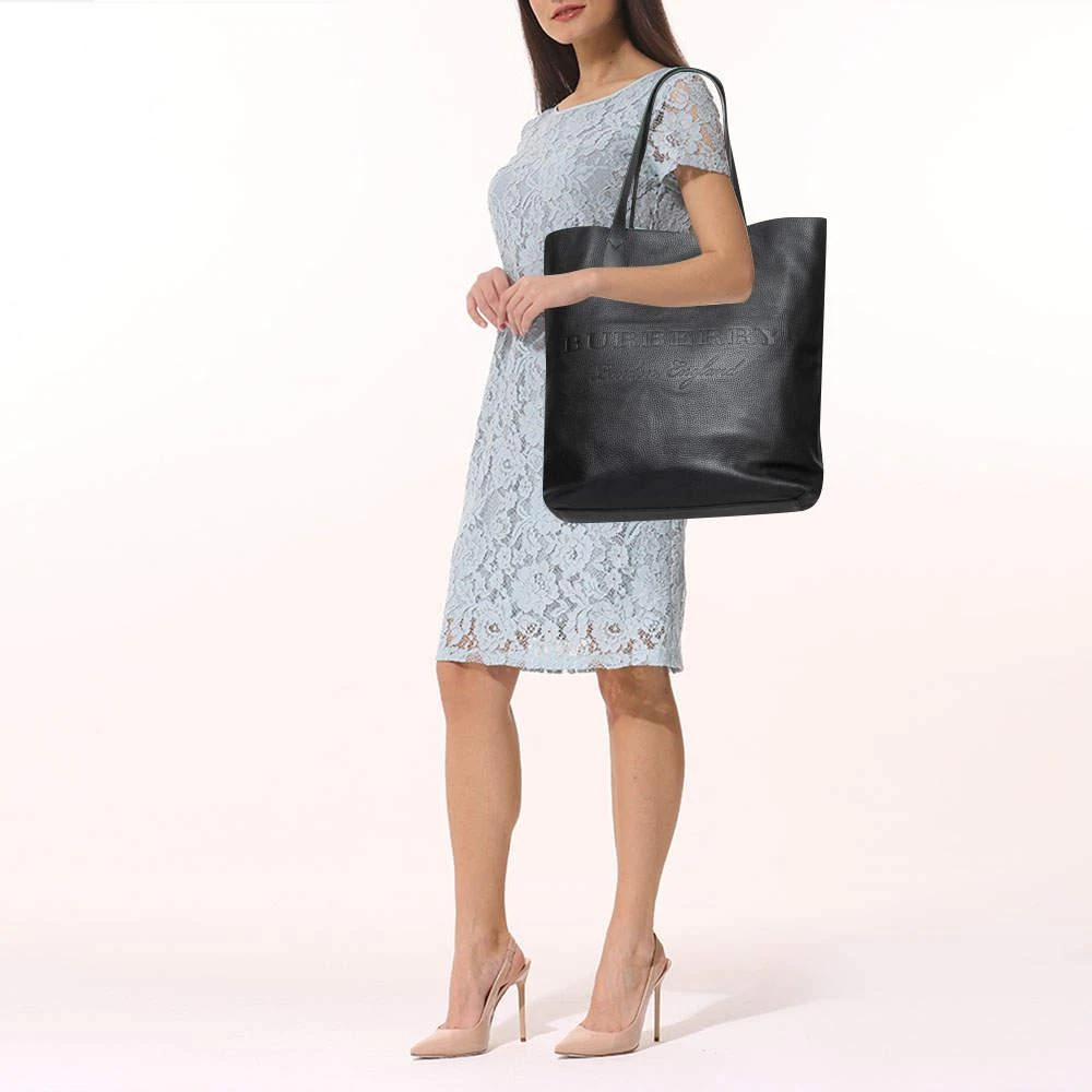 商品[二手商品] Burberry|Burberry Black Leather Remington Shopper Tote,价格¥4439,第2张图片详细描述