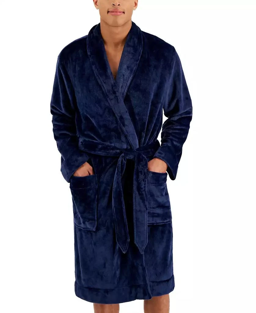 商品Club Room|Men's Plush Pajama Robe, Created for Macy's,价格¥183,第3张图片详细描述