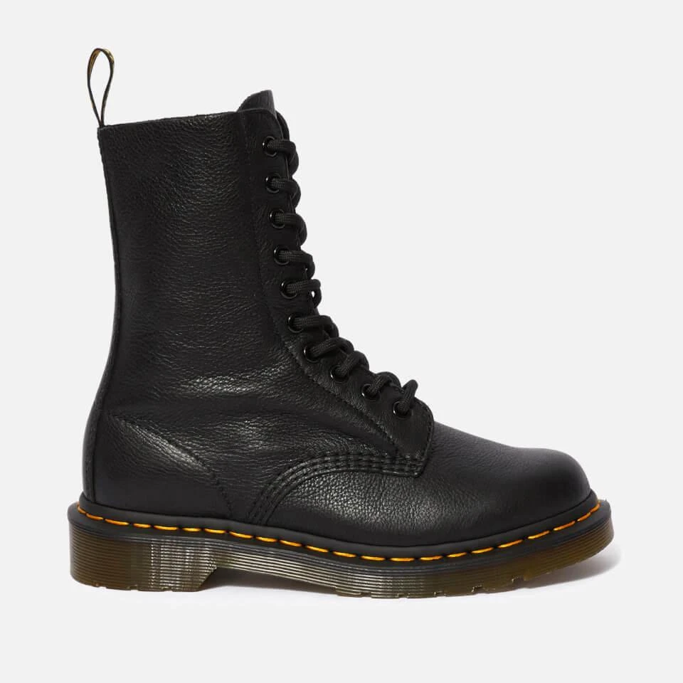 商品Dr. Martens|DR. MARTENS WOMEN'S 1490 VIRGINIA LEATHER 10-EYE BOOTS - BLACK,价格¥1735,第1张图片