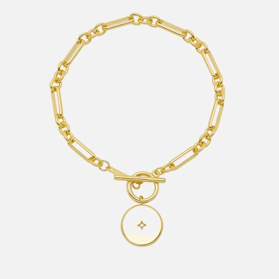 商品ESTELLA BARTLETT|Estella Bartlett T-Bar Chain Star Coin Gold-Plated Bracelet,价格¥201,第1张图片