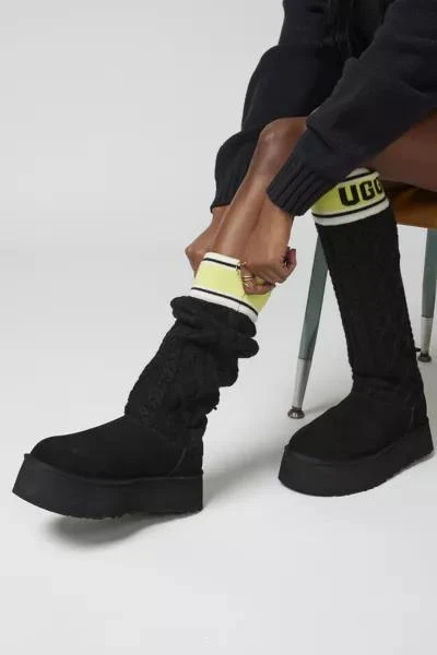 商品UGG|UGG 毛衣字母靴,价格¥1337,第2张图片详细描述