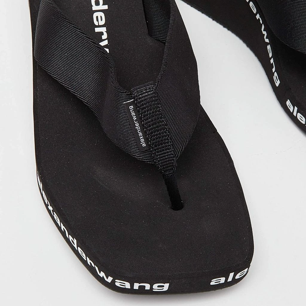 Alexander Wang Black Rubber Logo Flip Flops Size 37 商品