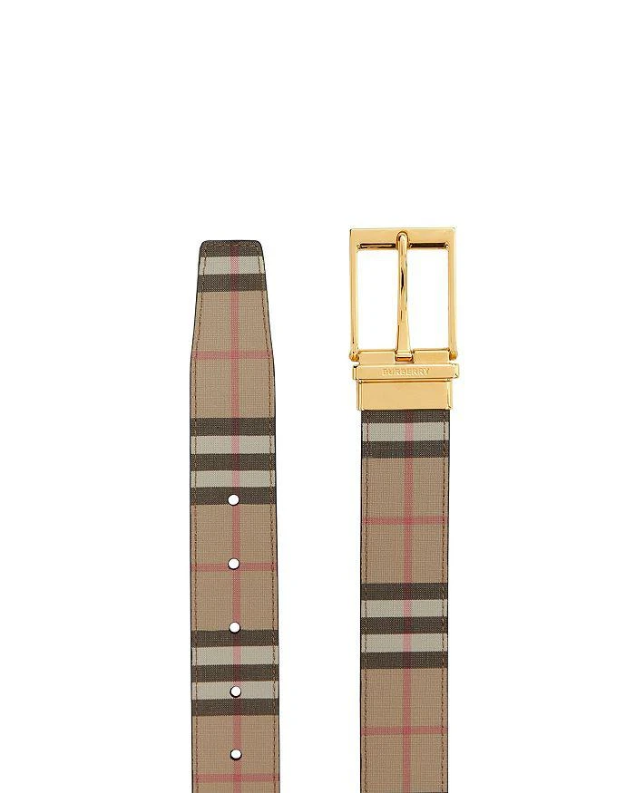 商品Burberry|Men's Vintage Check & Leather Reversible Belt  ,价格¥3816,第2张图片详细描述