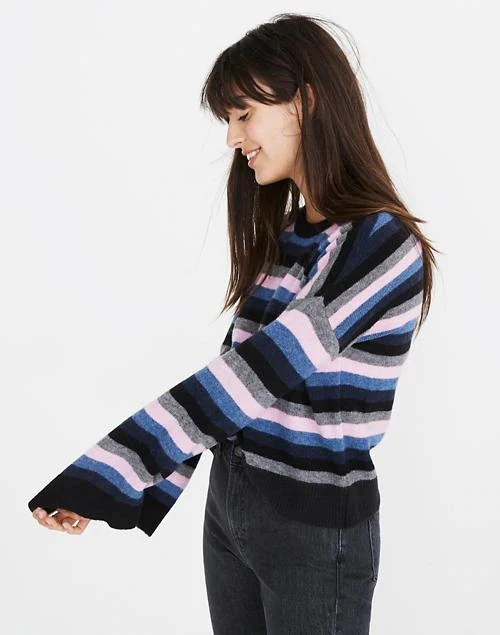 商品Madewell|Cardiff Striped Crewneck Sweater in Coziest Yarn,价格¥476,第2张图片详细描述