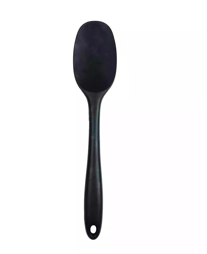 商品RSVP International|Silicone Coated Steel 11" x 2.25" Ela Series Black Spoon,价格¥105,第1张图片