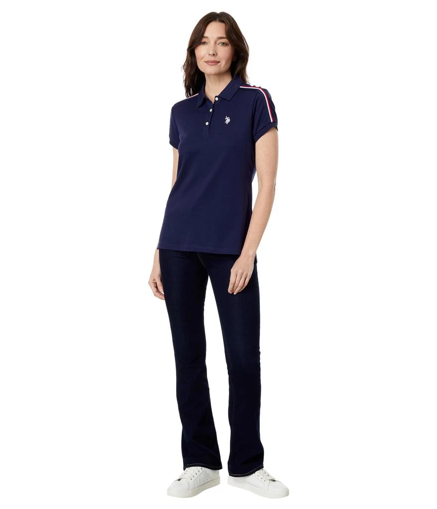 商品U.S. POLO ASSN.|Shoulder Stripe Polo Shirt,价格¥136-¥166,第4张图片详细描述