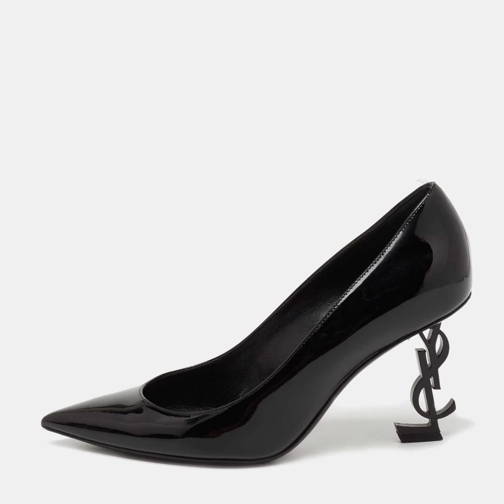 商品[二手商品] Yves Saint Laurent|Saint Laurent Black Patent Leather Opyum Pointed Toe Pumps Size 36.5,价格¥3912,第1张图片