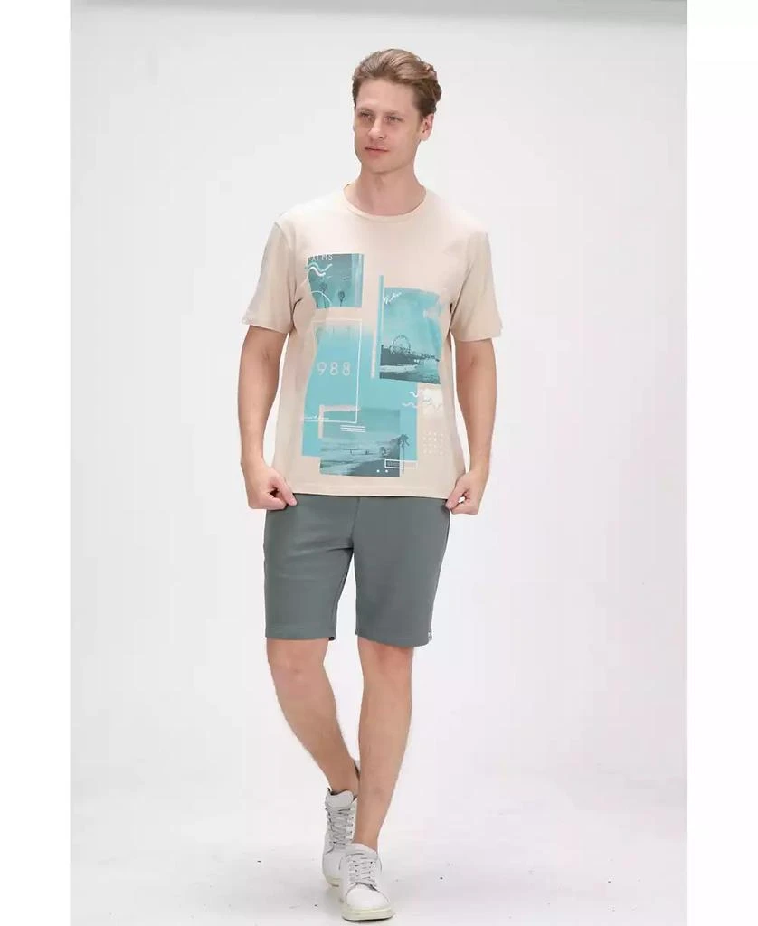Men's Modern Print Fitted Cali T-shirt 商品