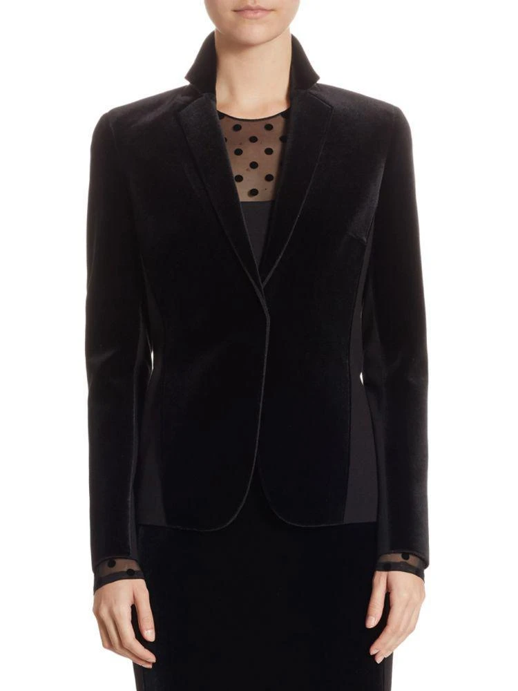 商品Akris|Akris Velvet Jersey Jacket,价格¥4307,第1张图片
