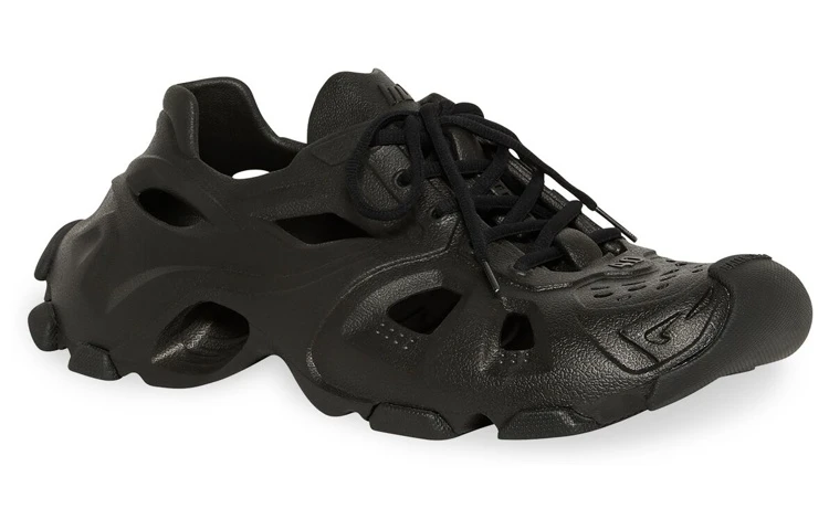 商品[国内直发] Balenciaga|巴黎世家 HD 橡胶 系带 耐磨 低帮 运动休闲鞋 男款 黑色,价格¥3856,第4张图片详细描述