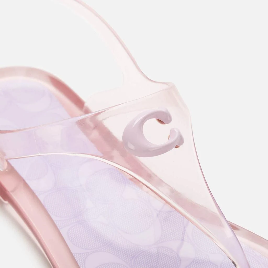 商品Coach|Coach Women's Natalee Jelly Toe Post Sandals - Violet,价格¥331,第4张图片详细描述