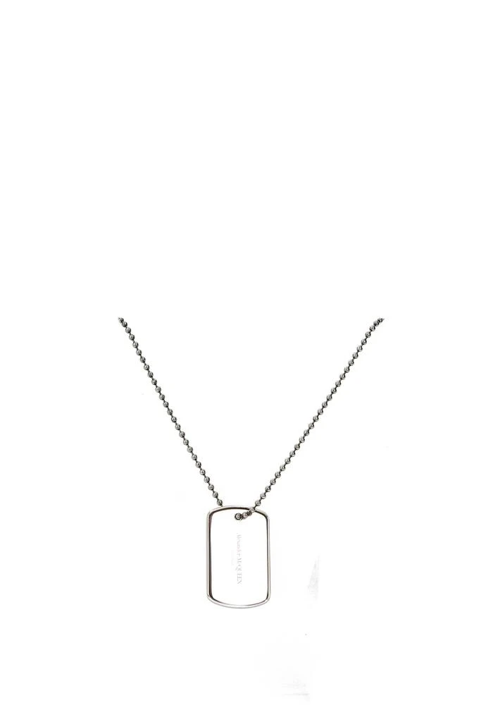 商品Alexander McQueen|Necklaces Brass Silver,价格¥1613,第1张图片