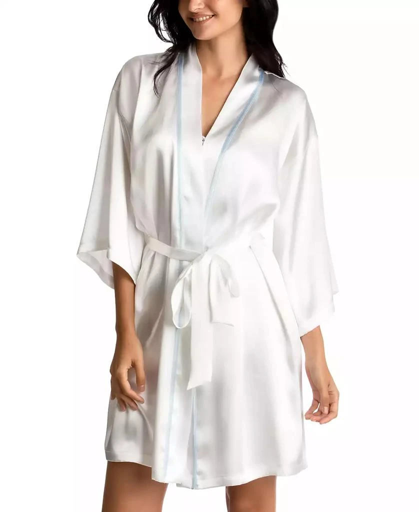 商品Linea Donatella|'Mrs' Satin Wrap Bridal Robe, Chemise Nightgown Set,价格¥207,第3张图片详细描述