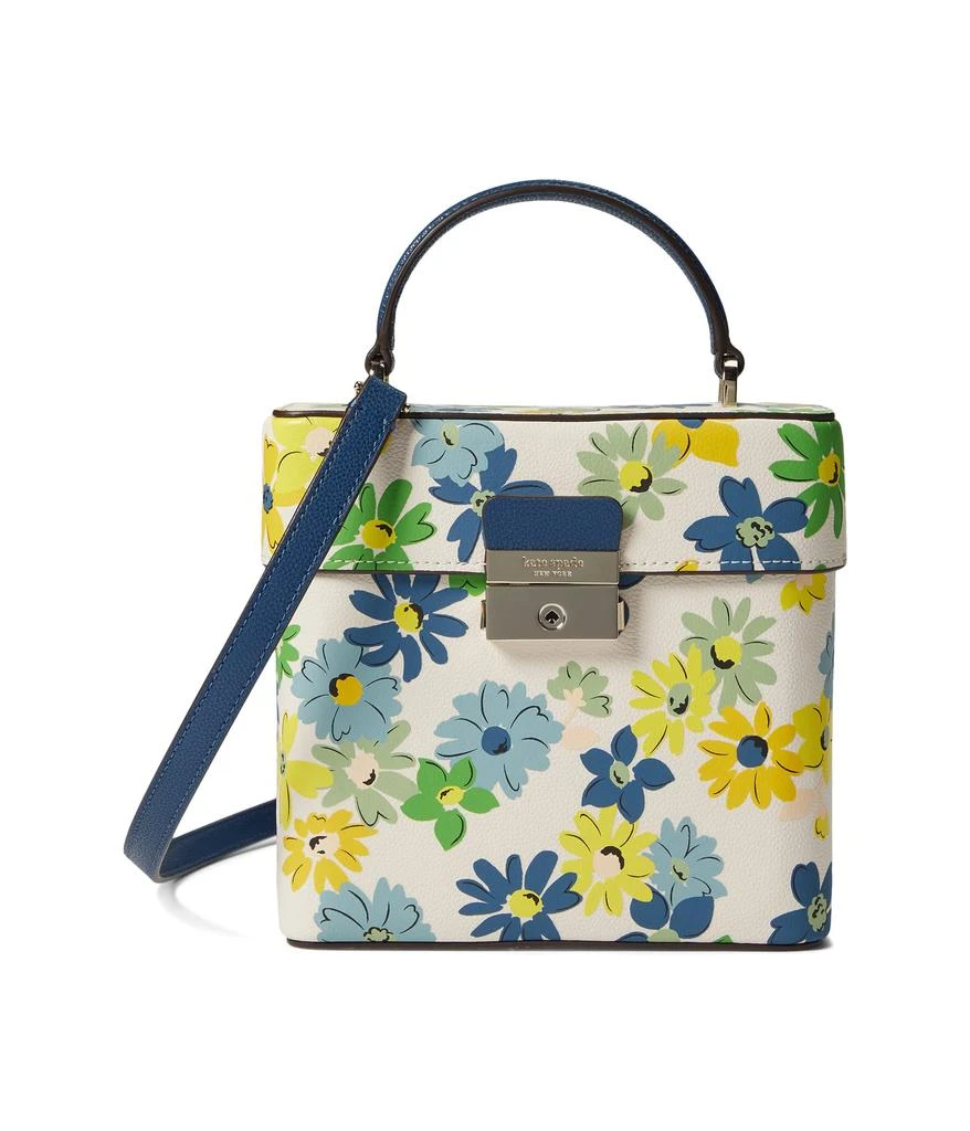 商品Kate Spade|Voyage Floral Medley Printed Small Grain Textured Leather Small Top-Handle,价格¥981,第1张图片