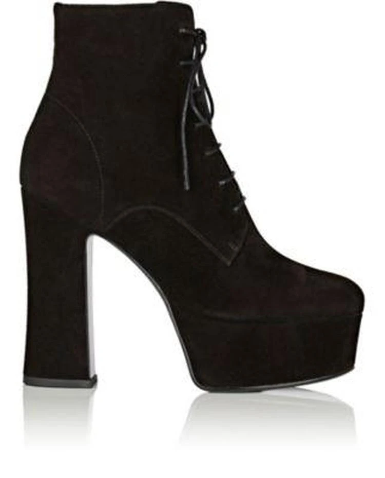 商品Yves Saint Laurent|Candy Suede Platform Boots,价格¥2968,第1张图片