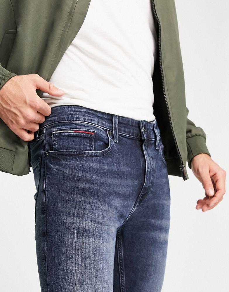 商品Tommy Hilfiger|Tommy Jeans Austin slim tapered fit jeans in dark wash,价格¥554,第5张图片详细描述