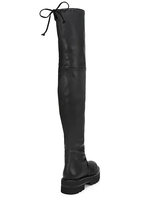 商品Stuart Weitzman|Lowland Ultralift Over-The-Knee Leather Boots,价格¥7408,第3张图片详细描述