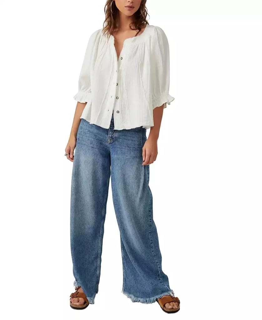 商品Free People|Women's Lucy Cotton Button-Front Swing Blouse,价格¥728,第2张图片详细描述
