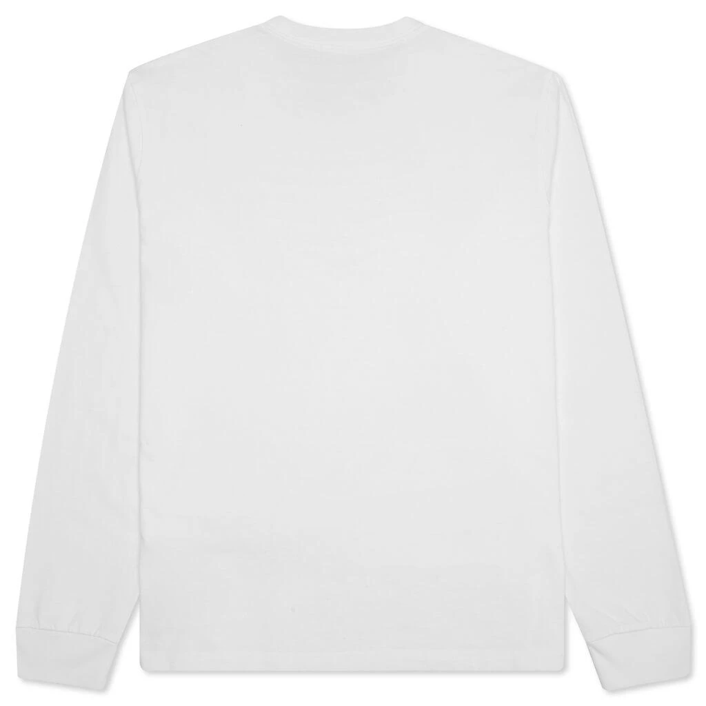 商品STUSSY|Stussy Stock Logo L/S Crew - White,价格¥494,第2张图片详细描述