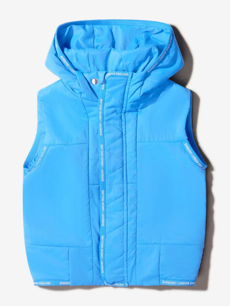 商品Burberry|Burberry Blue Boys Branded Gilet,价格¥2790,第1张图片