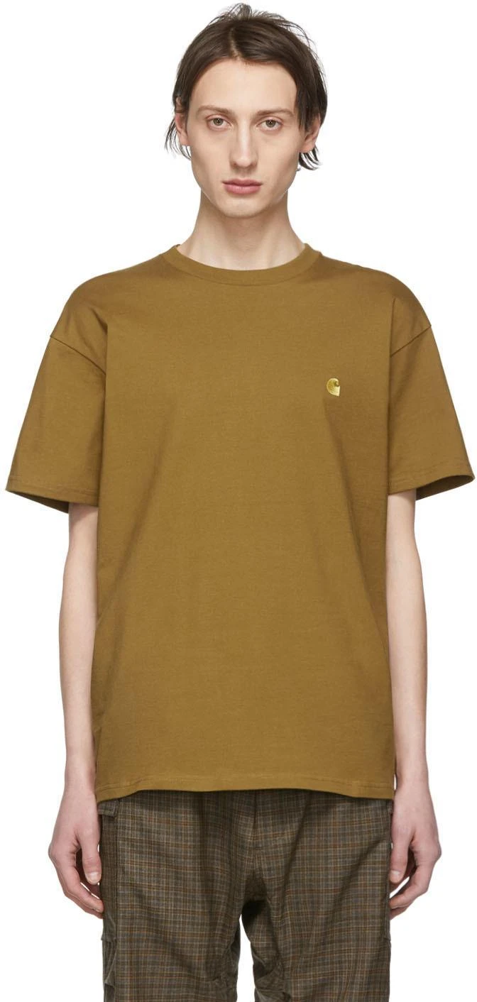 商品Carhartt WIP|Brown Chase T-Shirt,价格¥259,第1张图片