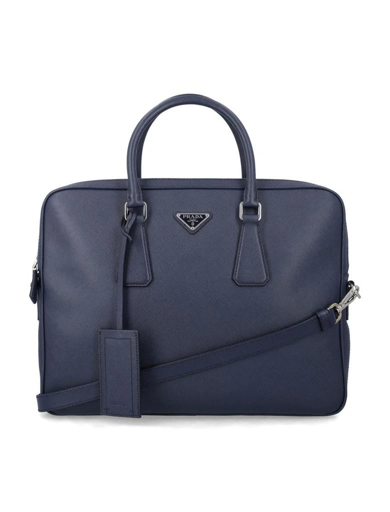 商品Prada|Prada Saffiano Leather Work Bag With Shoulder Strap,价格¥13140,第1张图片