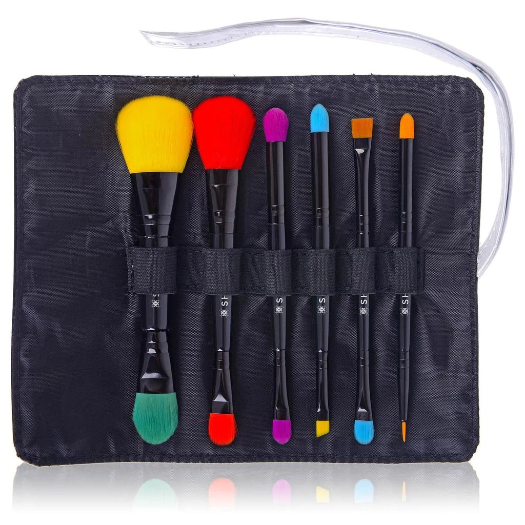 商品SHANY|LUNA - 6 PC Double Sided Travel  Makeup Brush Set with Pouch,价格¥111,第3张图片详细描述