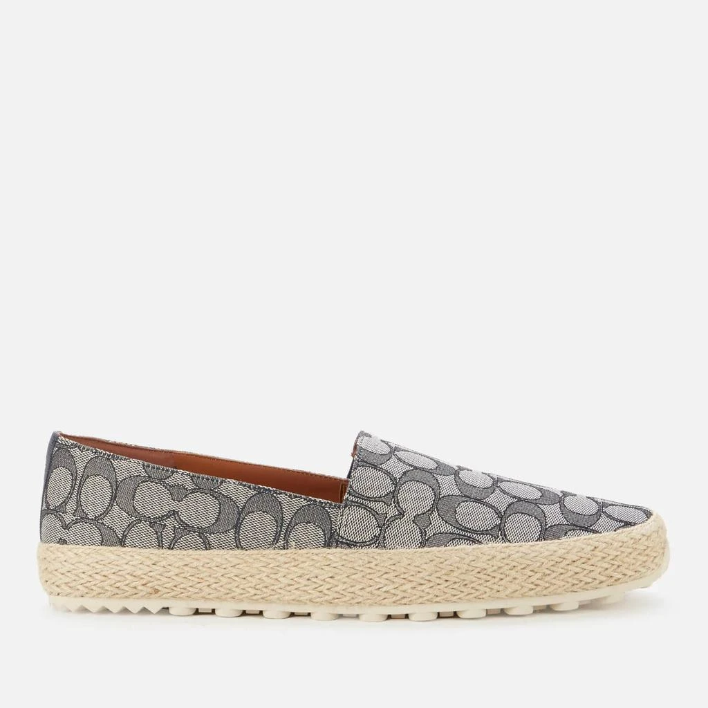 商品Coach|Coach Men's Signature Espadrilles - Dark Ocean,价格¥967,第1张图片