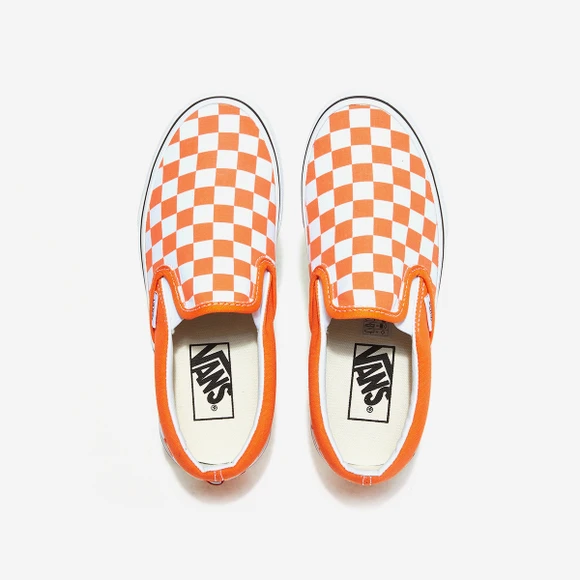 【韩国直邮|包邮包税】万斯 CLASSIC SLIP-ON  运动鞋 帆布鞋  VN000XG8AZZ (CHECKERBOARD) ORANGE TIGER/TRUE WHITE 商品