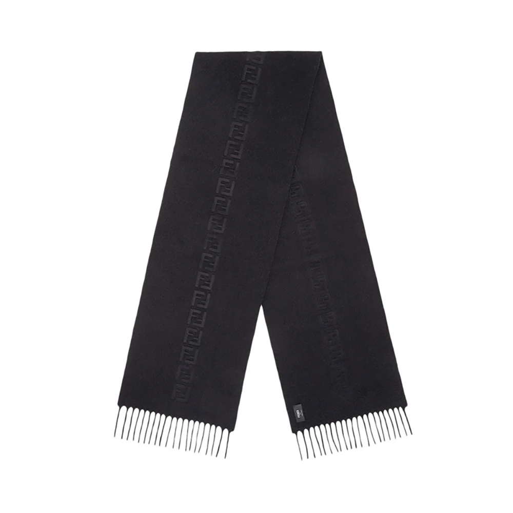商品Fendi|Fendi 男士黑色围巾 FXS124-AH7M-F0QA1,价格¥3950,第1张图片
