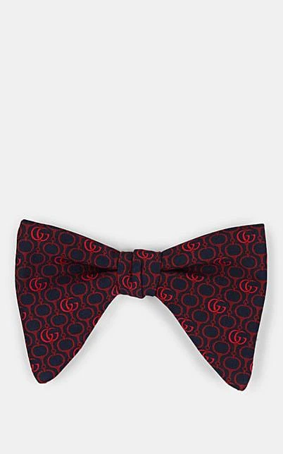 商品Gucci|Double G Horsebit Silk Bow Tie,价格¥1345,第1张图片