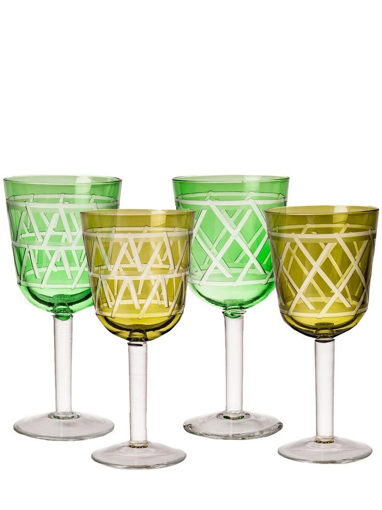商品POLSPOTTEN|Tie Up Set Of 4 Wine Glasses,价格¥769,第1张图片