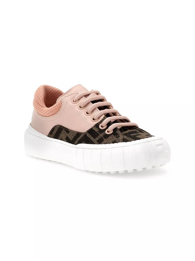 商品Fendi|Little Kid's & Kid's Logo Force Low-Top Sneakers,价格¥2415,第1张图片