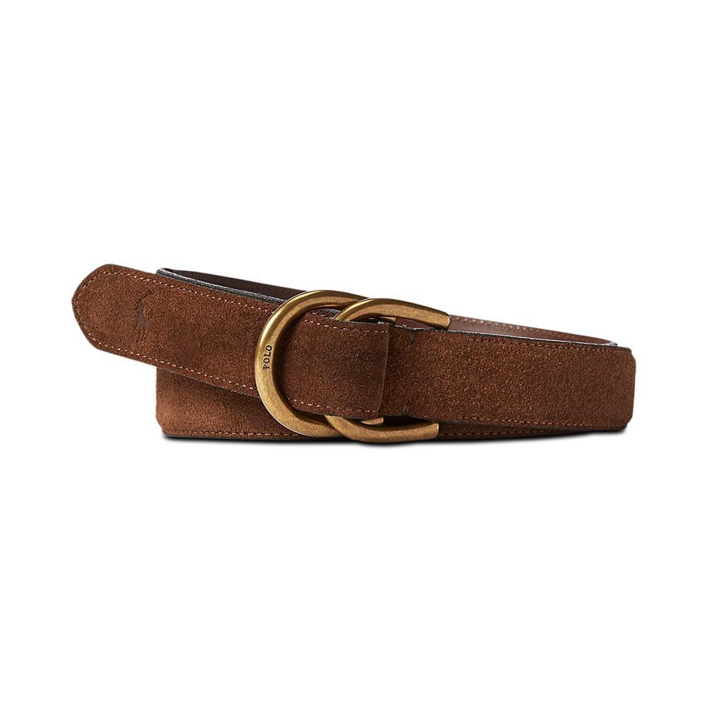 商品Ralph Lauren|Men's Suede D-Ring Belt,价格¥863,第1张图片