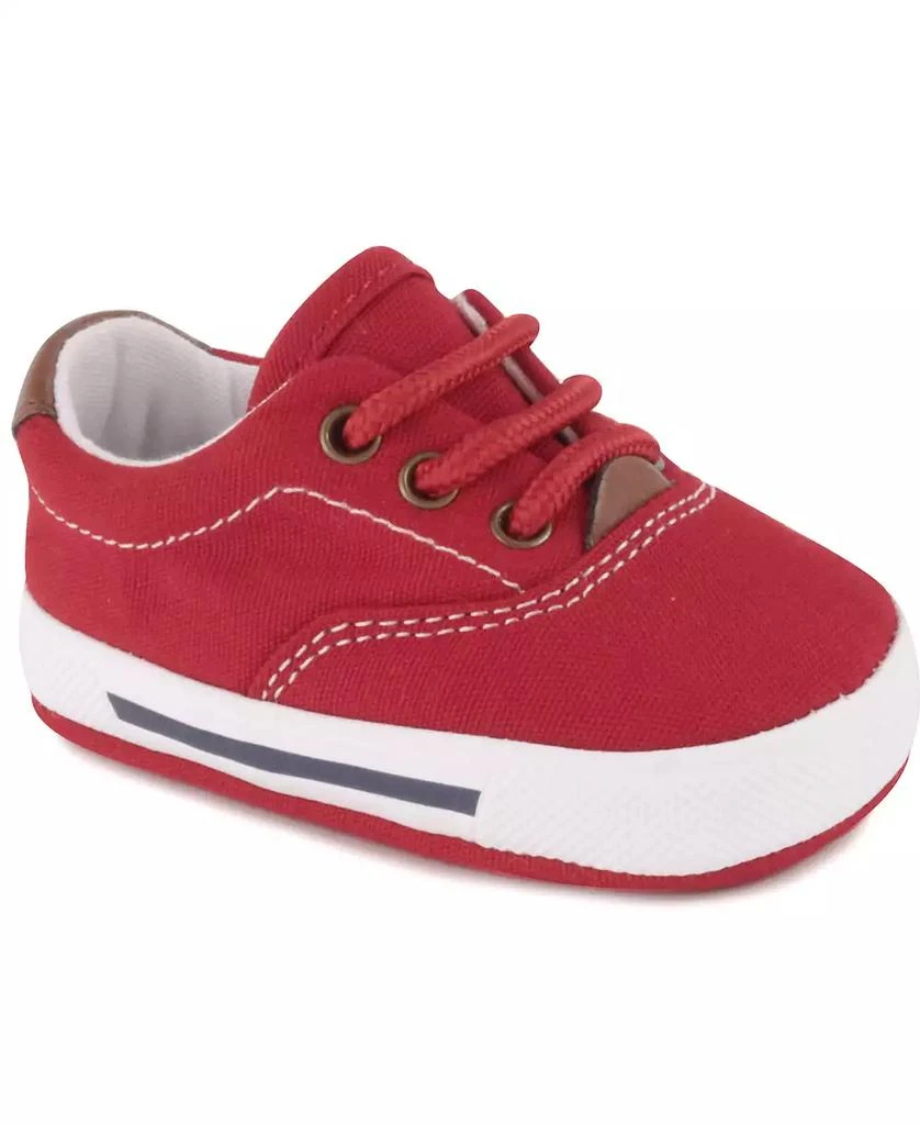 商品Baby Deer|婴童学步鞋 Baby Boy Canvas Lace-Up Sneaker,价格¥319,第1张图片