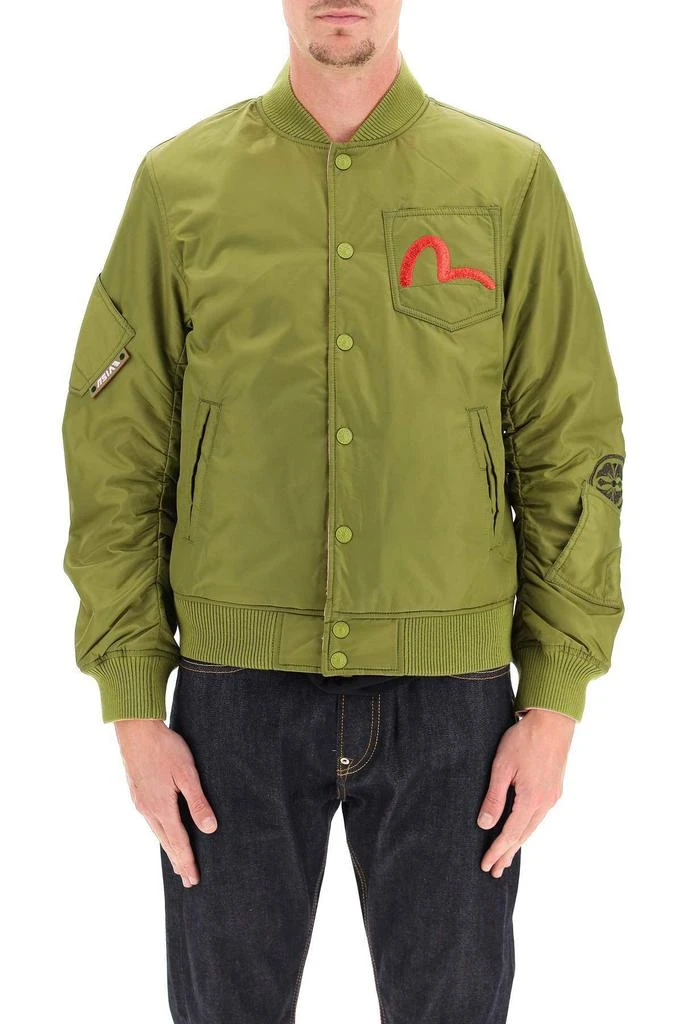 商品Evisu|Evisu x sfera ebbasta graffiti logo reversible bomber jacket,价格¥1818,第2张图片详细描述
