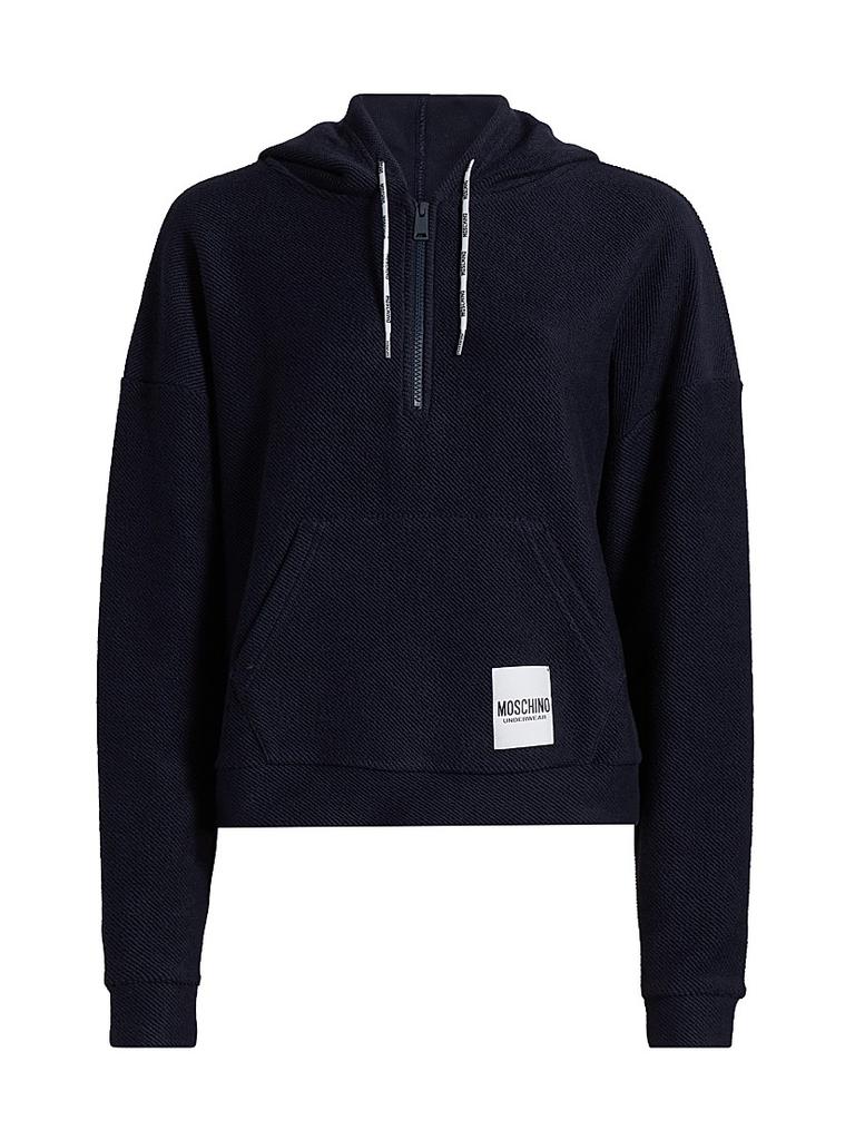 Shop Half-Zip Ribbed Hoodie on Sale at BeyondStyle – Get 50