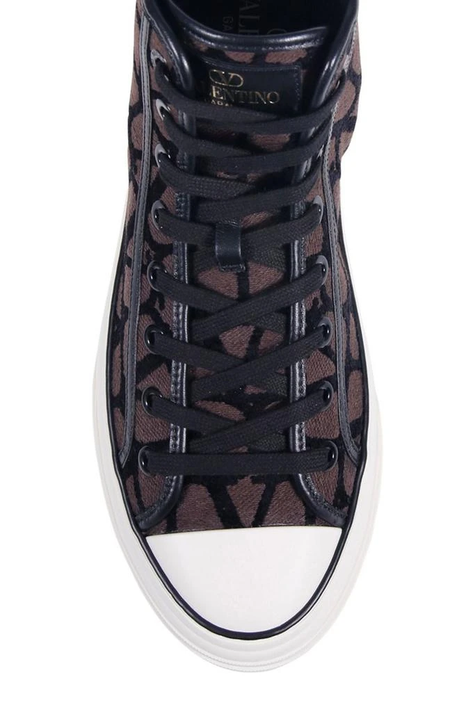 商品Valentino|Valentino	Tootaloop Round Toe Lace-Up Sneakers,价格¥3184,第4张图片详细描述