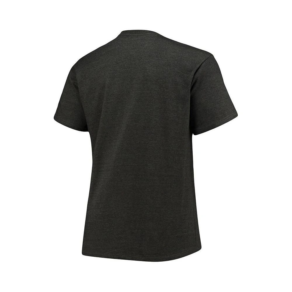 商品CHAMPION|Men's Gray North Carolina Tar Heels Big and Tall Arch Team Logo T-shirt,价格¥220,第3张图片详细描述