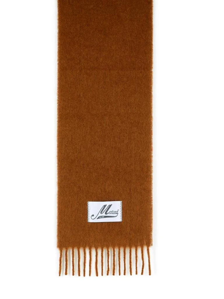 商品Marni|Marni Logo Patch Fringed Scarf,价格¥2384,第1张图片
