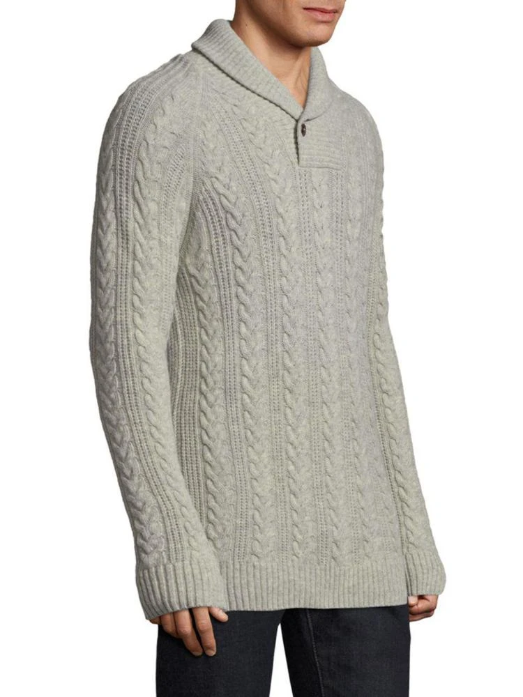 商品Barbour|Cable-Knit Wool Shawl Sweater,价格¥498,第3张图片详细描述