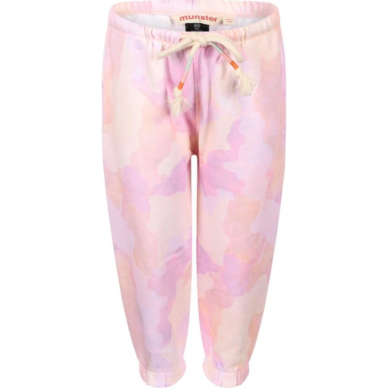 商品Munster|Camo print drawstring track pants in pink,价格¥537,第1张图片