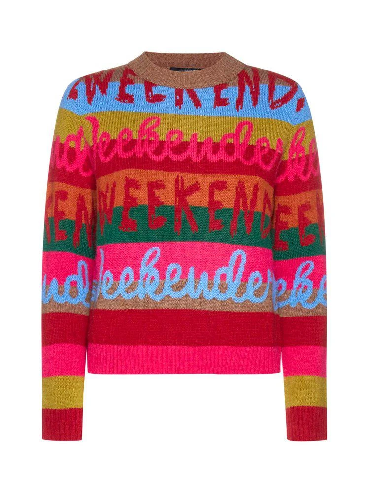 商品Weekend Max Mara|Weekend Max Mara Logo Intarsia Knitted Sweater,价格¥1169,第1张图片