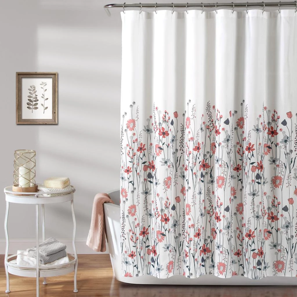 商品Lush Decor|Clarissa Floral Shower Curtain,价格¥299,第1张图片