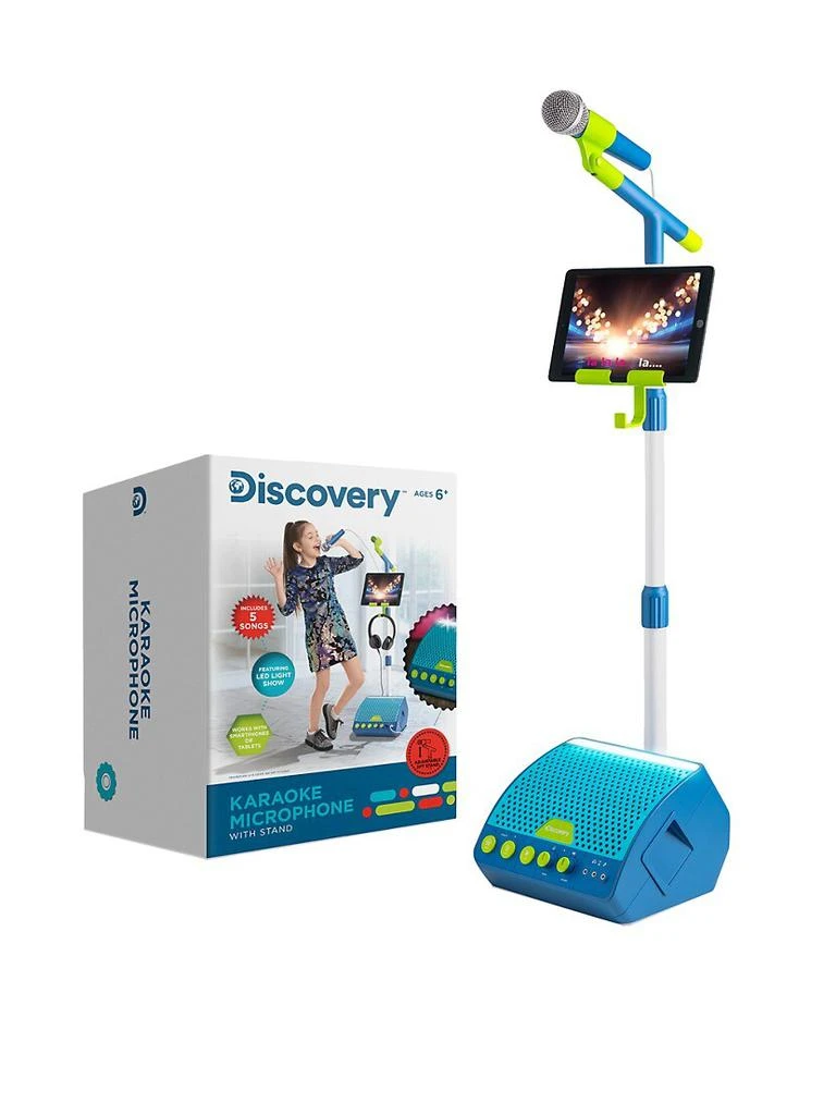商品Discovery Kids|Kid's LED Toy Microphone With Stand & Tablet Holder,价格¥750,第1张图片