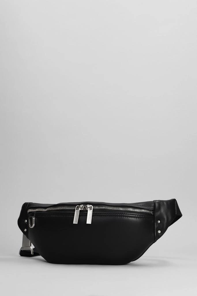 商品Rick Owens|Geo Bumbag Waist Bag In Black Leather,价格¥9213,第2张图片详细描述