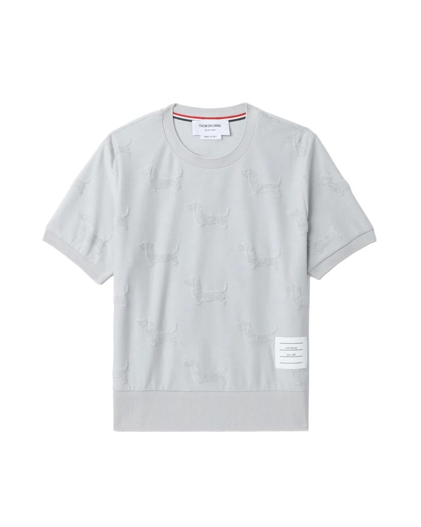 商品Thom Browne|All-over dog embroidered tee,价格¥4563,第1张图片