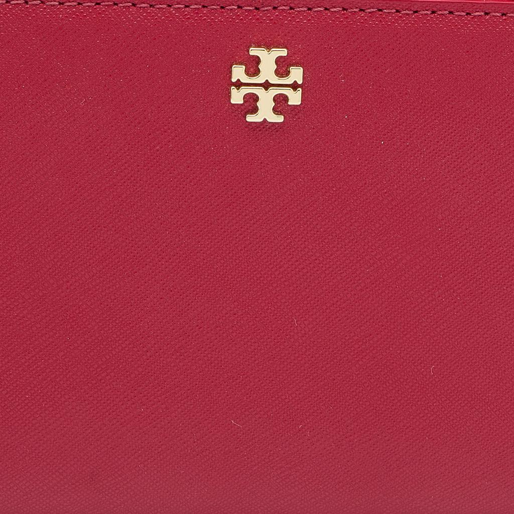 商品[二手商品] Tory Burch|Tory Burch Red Saffiano Leather Robinson Zip Around Wallet,价格¥897,第7张图片详细描述