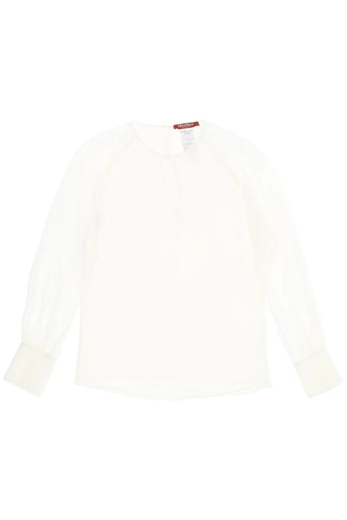 商品Max Mara|Max mara studio 'golfo' silk chiffon blouse,价格¥1197,第1张图片