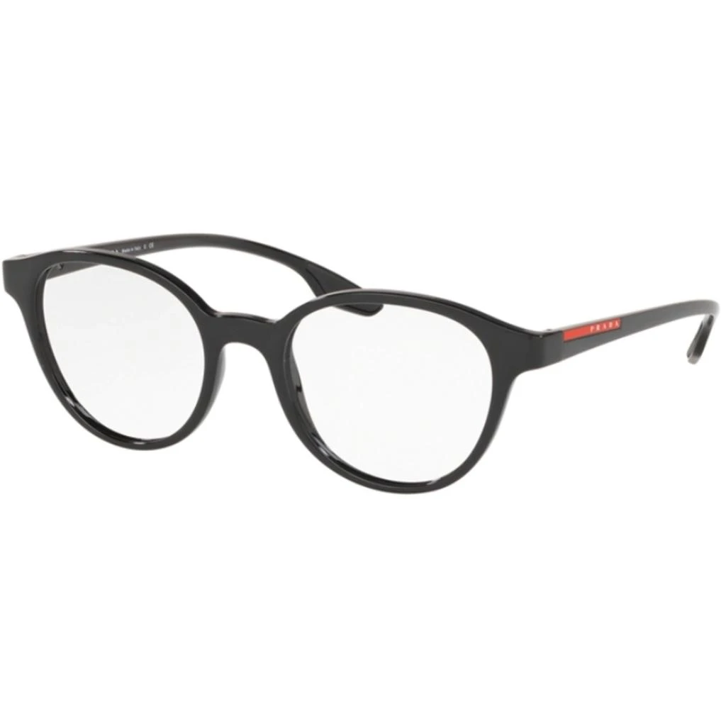 商品Prada|Prada Sport Men's Eyeglasses - Black Round Frame | PRADA SPORT 0PS 01MV 1AB1O150,价格¥538,第1张图片